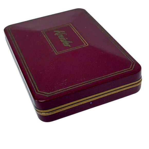 Vintage Kreisler Key Chain Box Red Retro Jewelry Display Packaging 3.5x5" - Picture 10 of 10